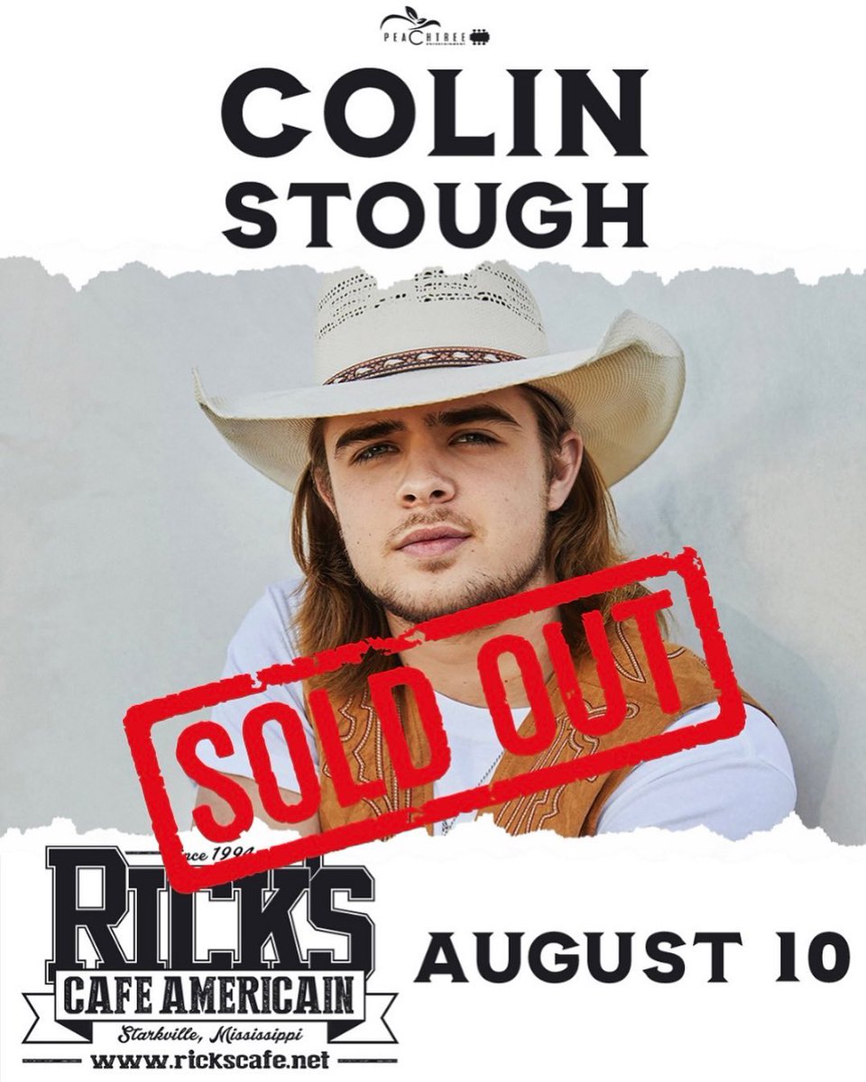 ricksstarkville's tweet photo. 💥SUPPORT ADDED💥
We are pumped to have Starkville native Emmy Moyen open for @ColinStough in front of a SOLD OUT crowd Thursday night!

Y'all arrive early- doors open at 8pm. https://t.co/IADbxrNE5E