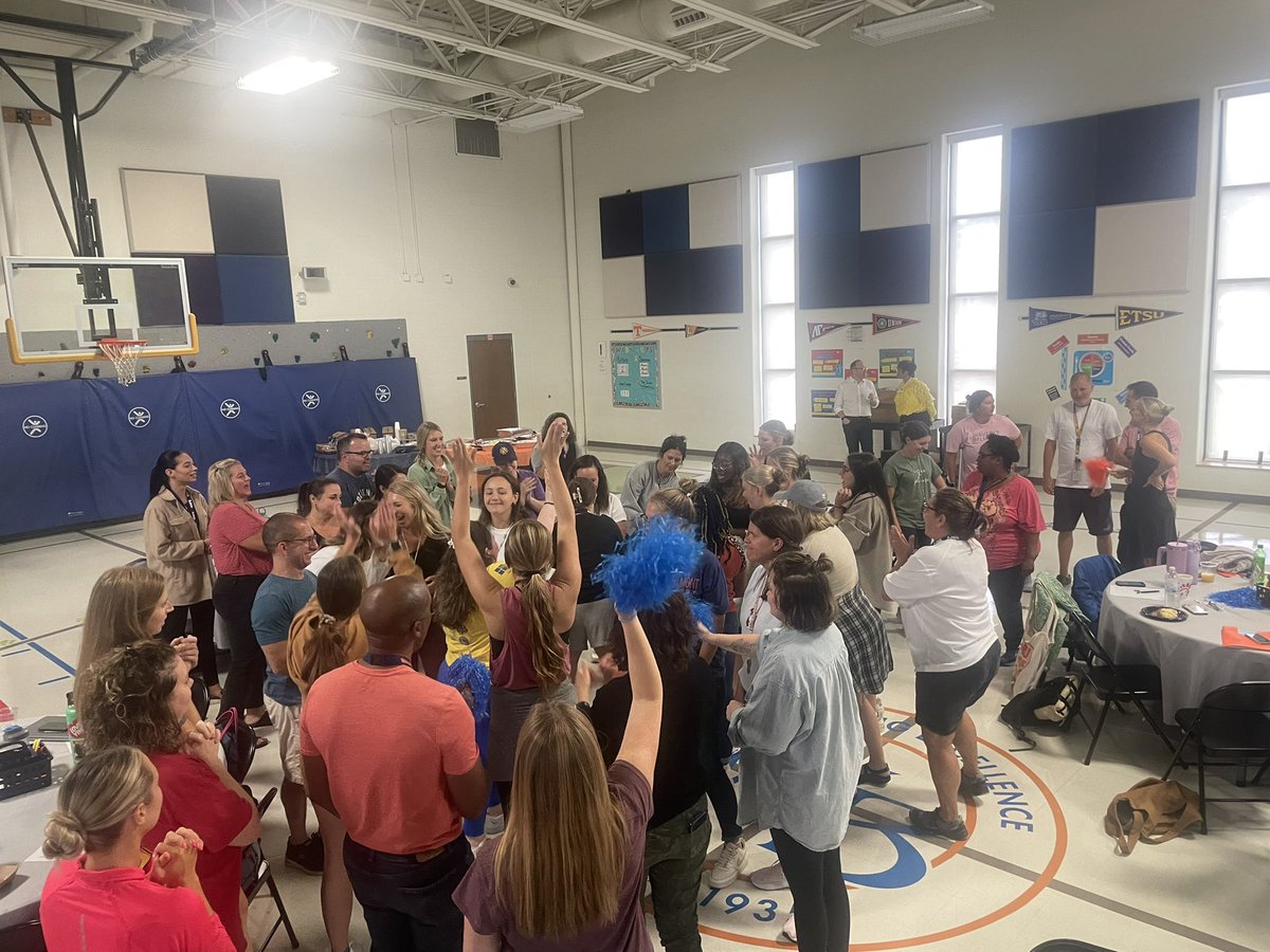 MsCodiCummings's tweet image. PD days can be bland but when your principal dresses up as her alter ego wrestler “Boss Lady” for ultimate rock paper scissors, everyone has fun!