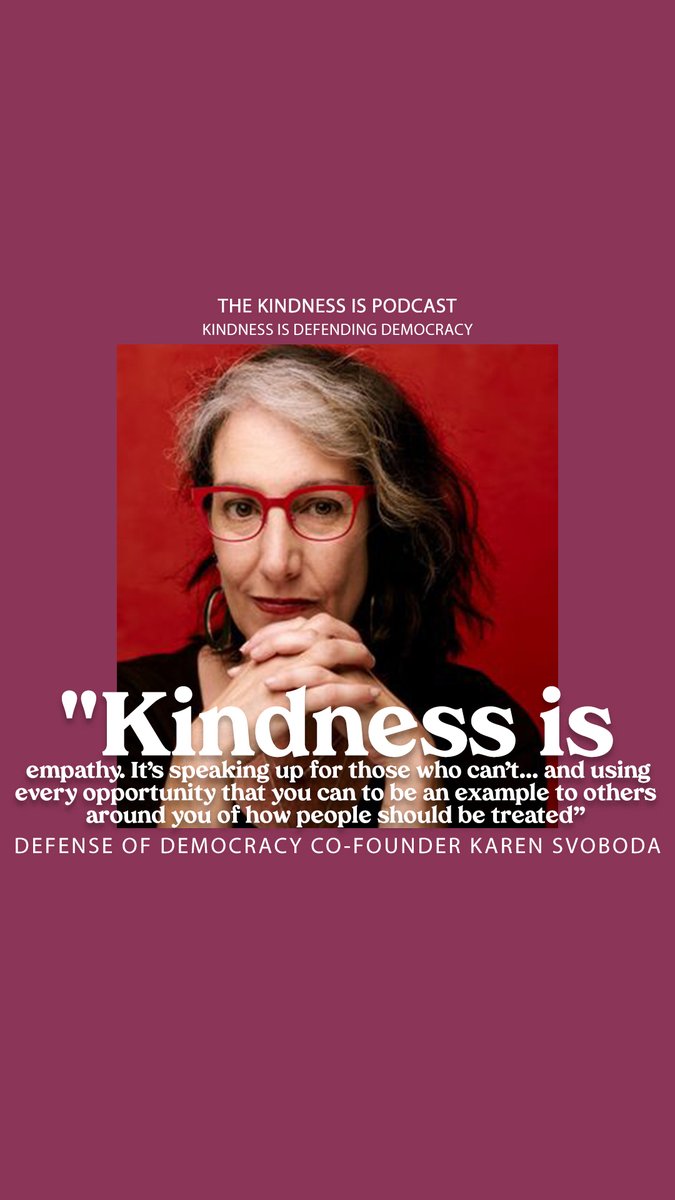 Listen to the full podcast with Kaitlin and Defense of Democracy co-Founder Karen Svoboda here: open.spotify.com/episode/1gaQi3…