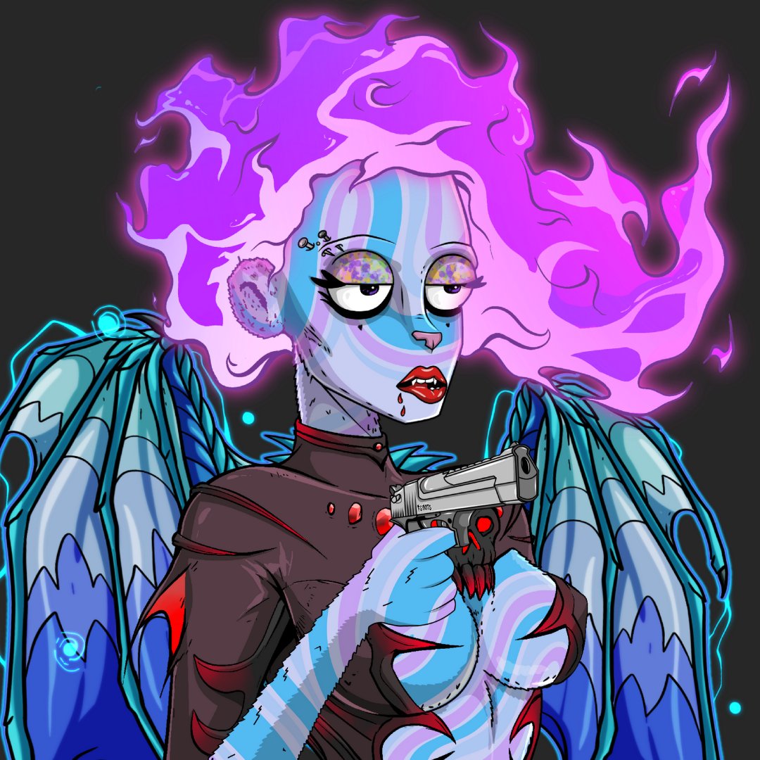 This is one badass Fe00t recently minted by one of our members!

There are still 13 legendary NFTs to be minted as well!! 

Try your luck:
fe00ts.netlify.app

Minting will also enter you in raffles!

#cro #crofam #nft #minting #cronos #croNFT #Fe00ts