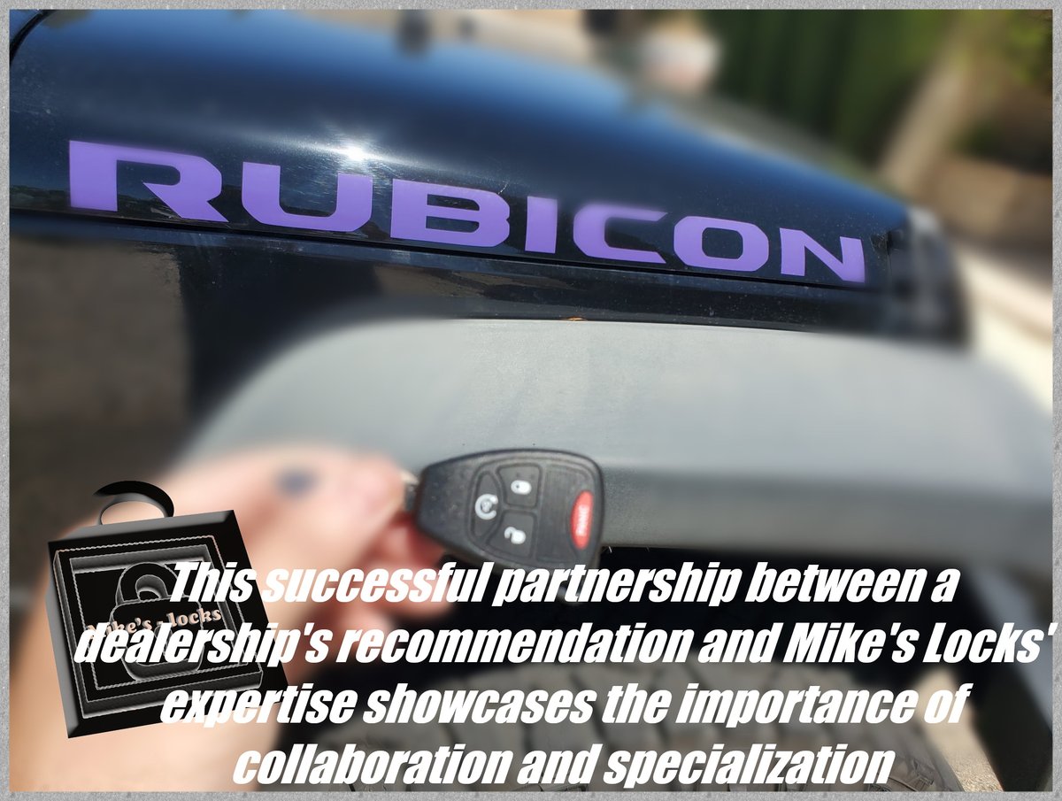 LocksMikes's tweet photo. Mike's Locks 760-766-0117 seamlessly crafts and programs a remote head key for a Jeep Rubicon Wrangler 2010 

#UnlockingConvenienceWithMikesLocks #TrustedLocksmithServices #ExpertKeyCrafting #PrecisionProgramming #KeySolutionsYouCanTrust #HighDesertLocksmith #AppleValleyCA https://t.co/m3KuYszQFA