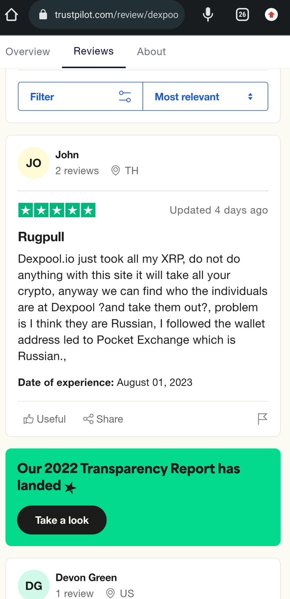 It is now Known that Dexpool was hacked and made millions of users lost their assets and can't withdraw.
Let everyone know so they won't fall victim to this platform.