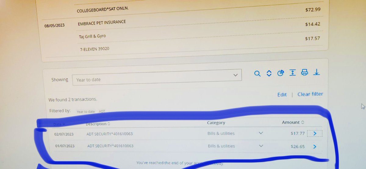 itsAC24's tweet photo. @ADT 401610063 discont service, charged me twice in feb 2023, a refund check sent, never received. Your system and representatives are unable to reissue or refund, so you decide to hoard money of customers who discontinue? Ach,cc!!! Wtf? https://t.co/hqSrbJMKj0