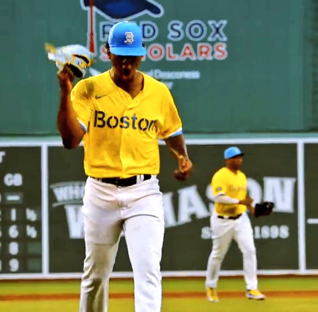 new red sox uniforms yellow