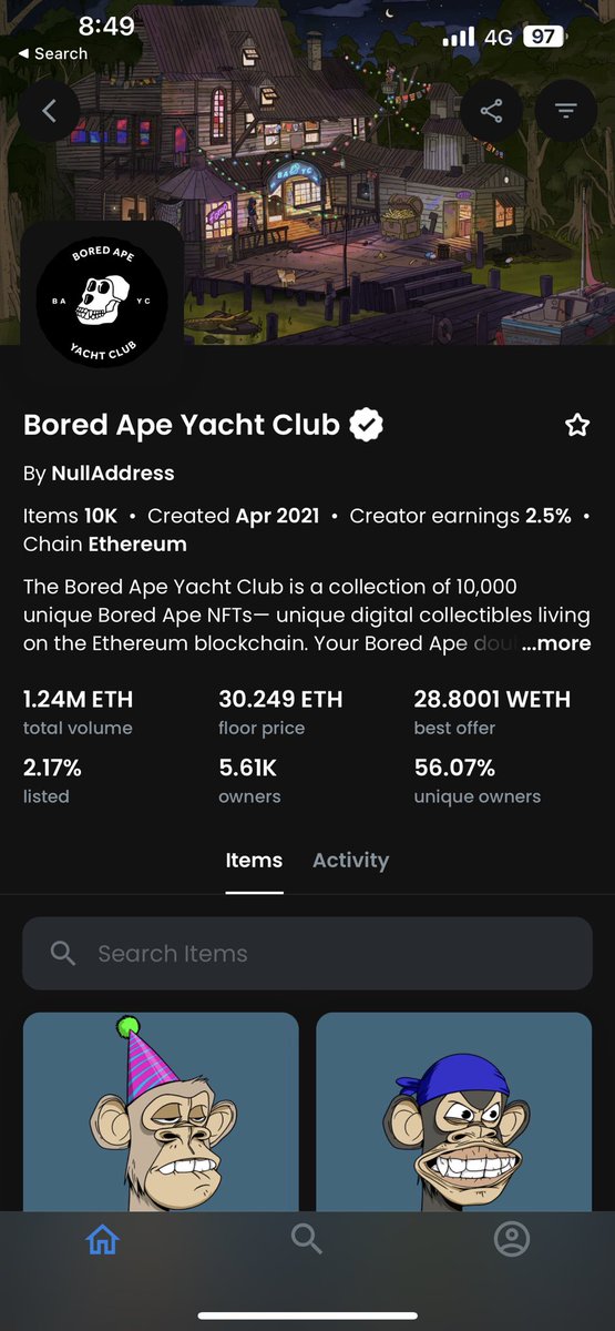 MetaDaisuke's tweet image. After months of hiatus and not checking Opensea I was in complete shock when I saw the floor of @BoredApeYC