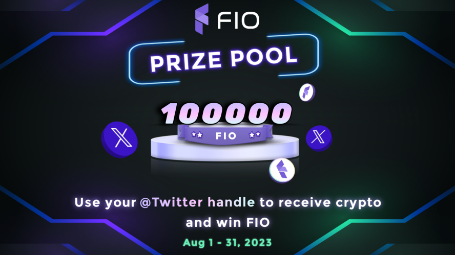 ROUND 2!🥊
It's another @Twitter Handles Campaign💥

This time around, we're giving away 100,000 $FIO throughout the entire month of August🎉

To know how you can win, follow the thread⤵️

✅1st, register your Twitter Handle on the FIO Dashboard: dashboard.fioprotocol.io/twitter-handle/

then...
