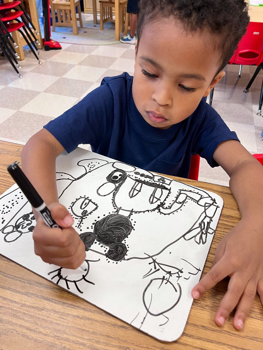BilalsPreKClass's tweet photo. Center time is possibly the busiest hour of our day! 😅🎉 So many skills are addressed   from social ▶️ communication ▶️ problem solving ▶️ self-management ▶️ motor, and more!  It goes way beyond  “just play time”.  It is crucial in their development! 🤓 #thisisPreK @aps_OEL ❤️ https://t.co/2lI0H7A4Kb