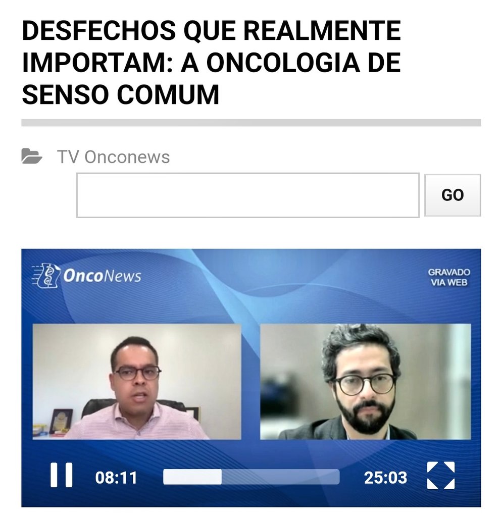 Can't enjoy more two ✨ friends @FroitbergM & @fabiomoraesmd presenting #CommonSenseOncology #OutcomesThatMatter @csoncol in Portuguese language! 🧮 😊👇 onconews.com.br/site/component…