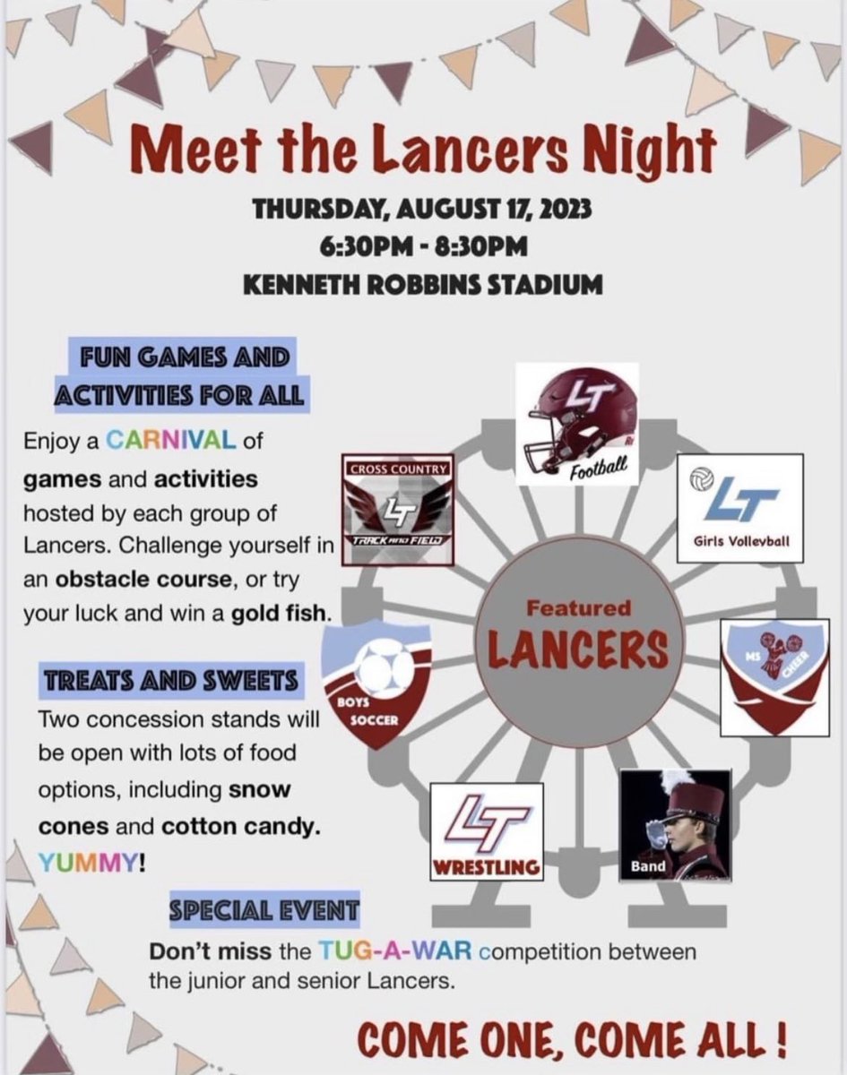 Join us for Meet the Lancers Night on August 17th.