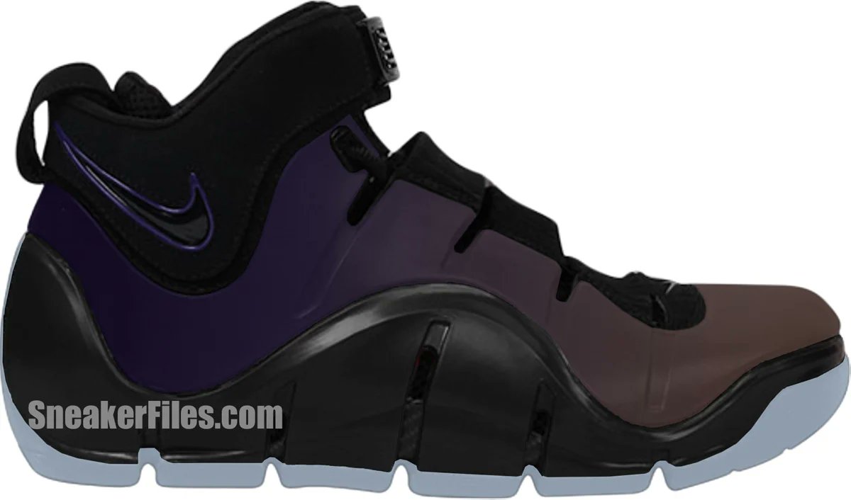 TheSiteSupply's tweet image. Summer 2024: Nike LeBron 4 ‘Eggplant’ 🍆 

✍️ @sneakerfiles