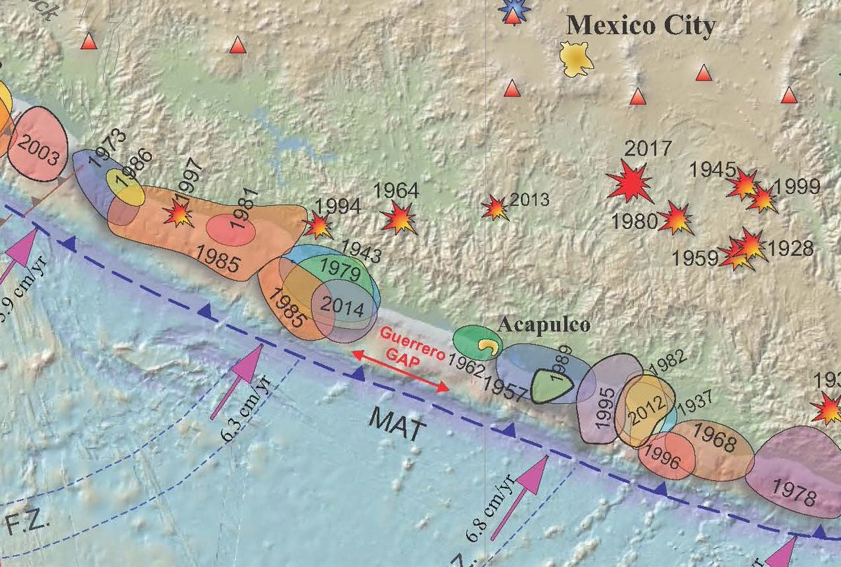 SkyAlertMx's tweet photo. ¿Un sismo de gran magnitud en la Brecha de Guerrero? 😮 Científicos de la UNAM están estudiando esta importante zona sísmica.

👉 Descubre sus hallazgos y cómo podemos estar preparados: https://t.co/cRQv2DioBZ https://t.co/iyQXLFRw17