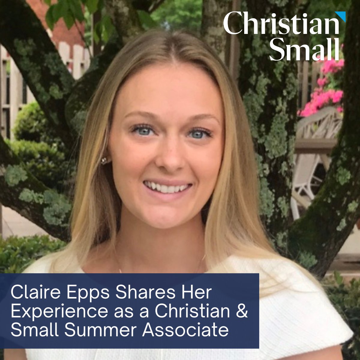 ChristianSmall's tweet image. Claire Epps spent her summer with Christian &amp;amp; Small as a part of our Summer Associate Program. She shares her experience in our most recent blog post. #SummerAssociate #lawschool #nonstopadvocateshttps://ow.ly/GQcr50Puweu