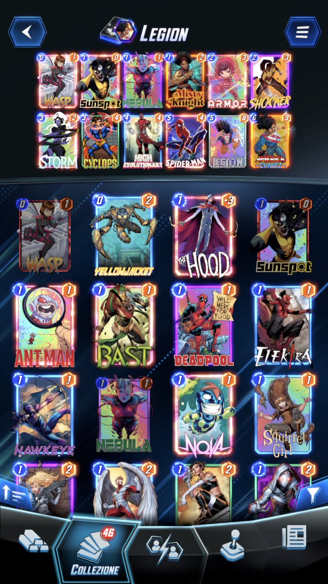 lucabertolami's tweet photo. infinite with this beautiful deck, Legion is officially my favorite card @SnapDecks https://t.co/FvyViKnlGY