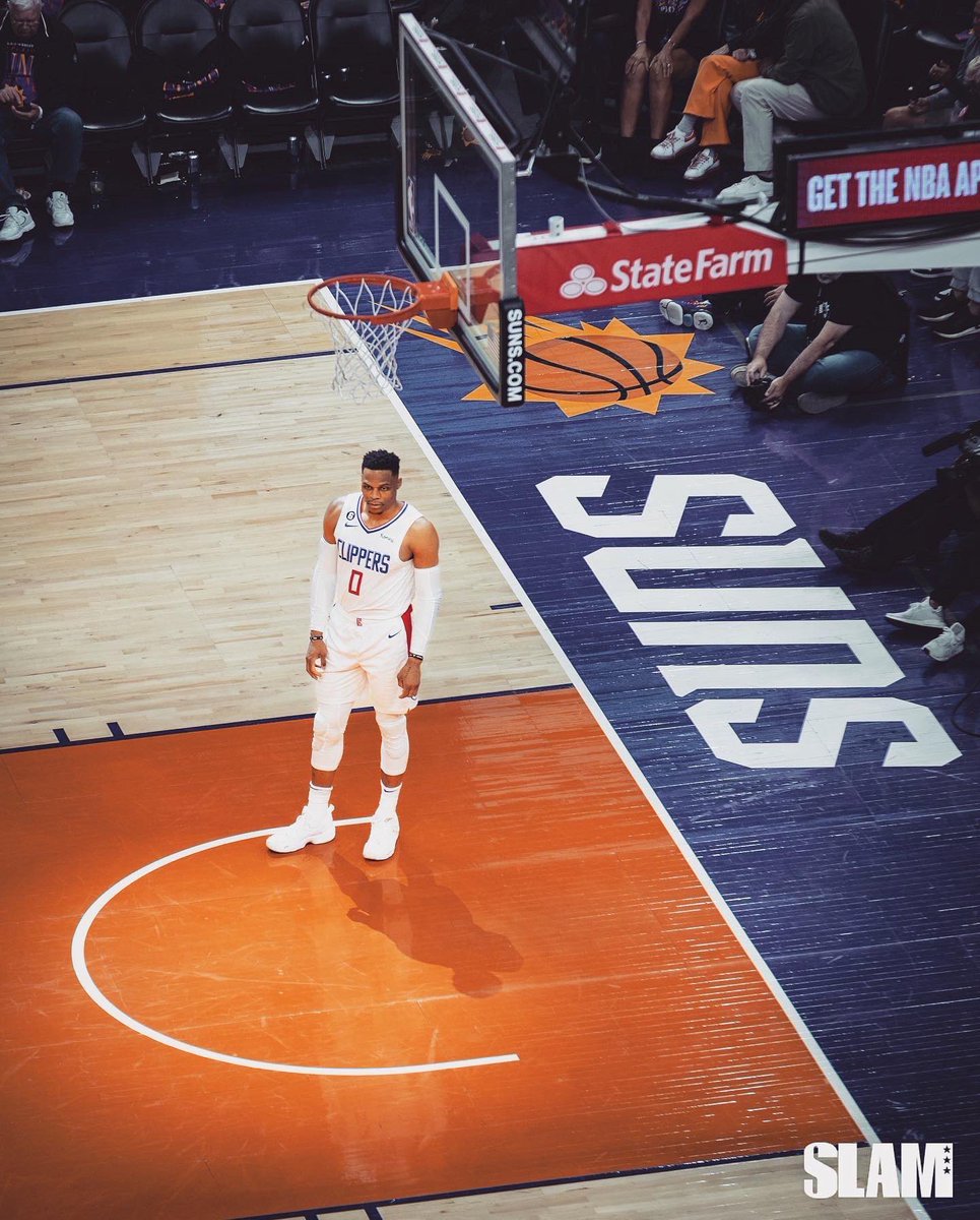 RussFcb's tweet photo. Russell Westbrook averages vs The Phoenix Suns from games 2,3,4: 

32 PPG
6.3 RPG
7.0 APG 
1.3 SPG
1.3 BPG 
39 MPG 

- Back to back 30 point games (3 and 4)
- On 54/50/93 splits
- 64% True Shooting
- Top tier defence on KD & Booker 

Beating the washed allegations, revived my love for basketball after 1.5 seasons of misery and seeing the Russ out of the league posts