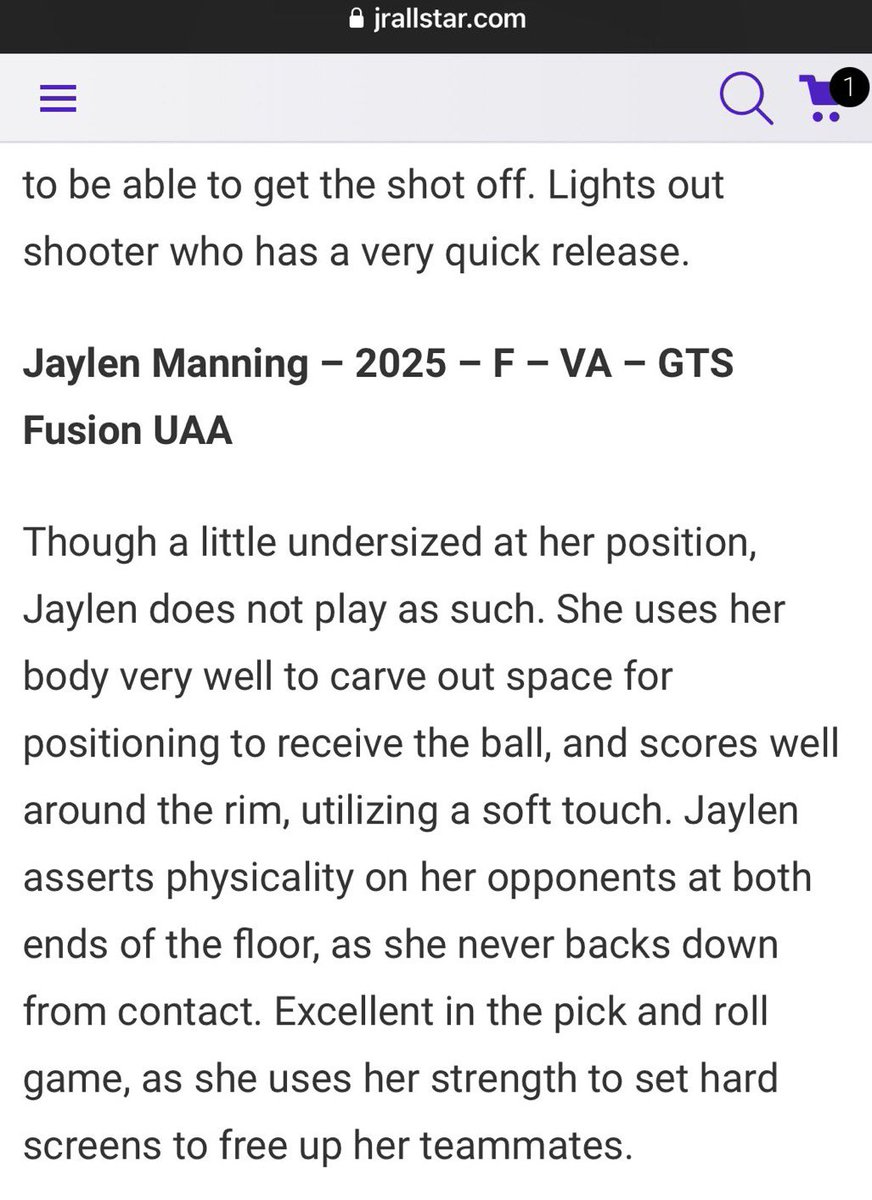 Thank you @JrAllStarBB for the write up! I‘n looking forward to a great upcoming season with @BishopIretonWBB 🙏🏼🙏🏼