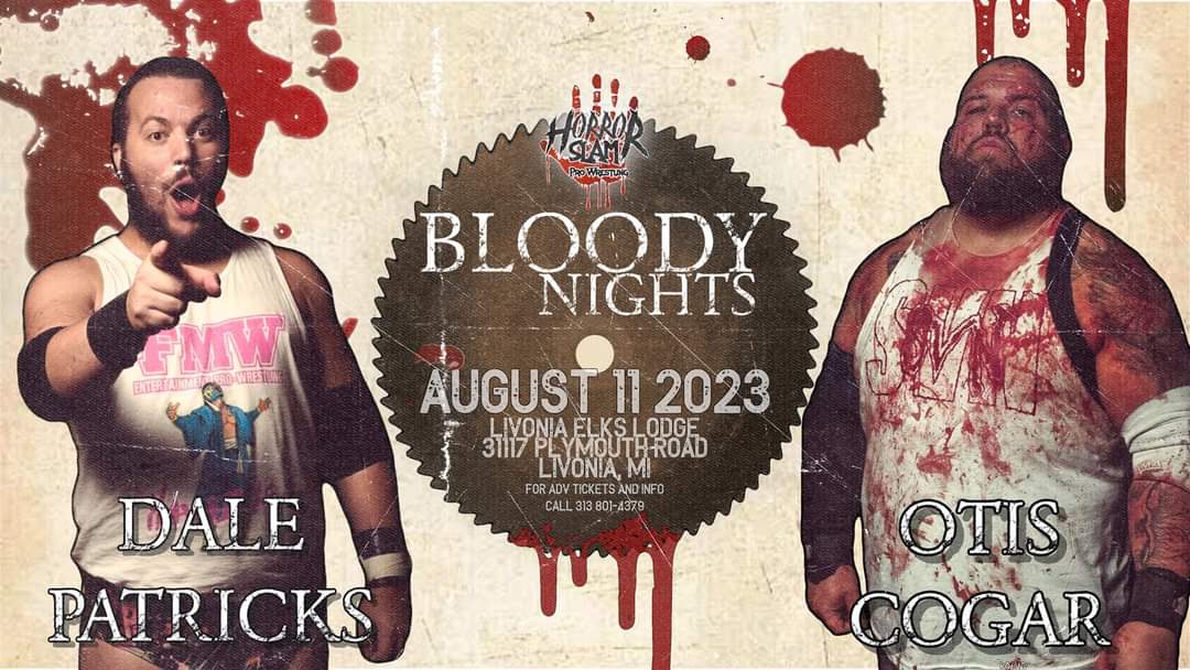 This Friday <a href="/Horror_Slam/">Horror Slam Pro Wrestling🩸</a> brings #BloodyNights to the #LivoniaElksLodge

#Michigan #Deathmatch #ProWrestling #DeathmatchWrestling