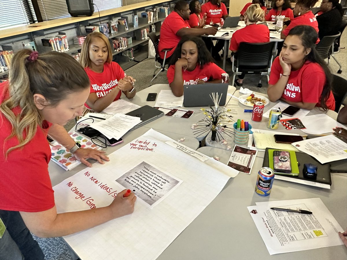 acassity1's tweet photo. Unwrapping #learningtarget for #PLCs @WestlawnTCS. βI can explain how the PLC process is the foundation of all school improvement efforts.β Brainstorming consequences if we do not collaborate. @TCSBoardofEd @ALSDEOSI @osiguy2020 @drdarlene08 https://t.co/bAJ2fJOFUd