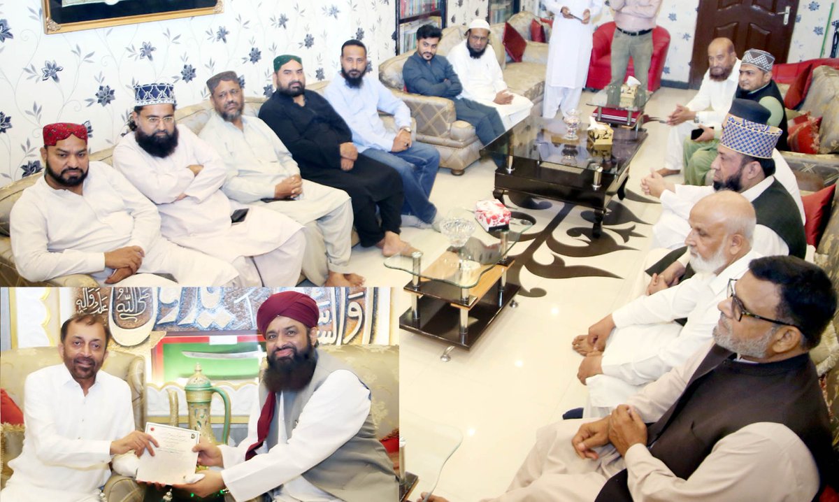 کراچی: ســربــراہ پــاکــســتــان سُــنِّــی تــحــریــک مــحــمــد ثــروت اعــجــاز قــادری بــھــائــی کی رہائش گاہ (قــادری ہــاؤس) پر ایم کیو ایم کے مرکزی رہنما  ڈاکٹر فاروق ستار کی قیادت میں وفد کی آمد

#SarwatEjazQadri #PST #PakistanSunniTehreek #QadriForChange #PSTPakistan