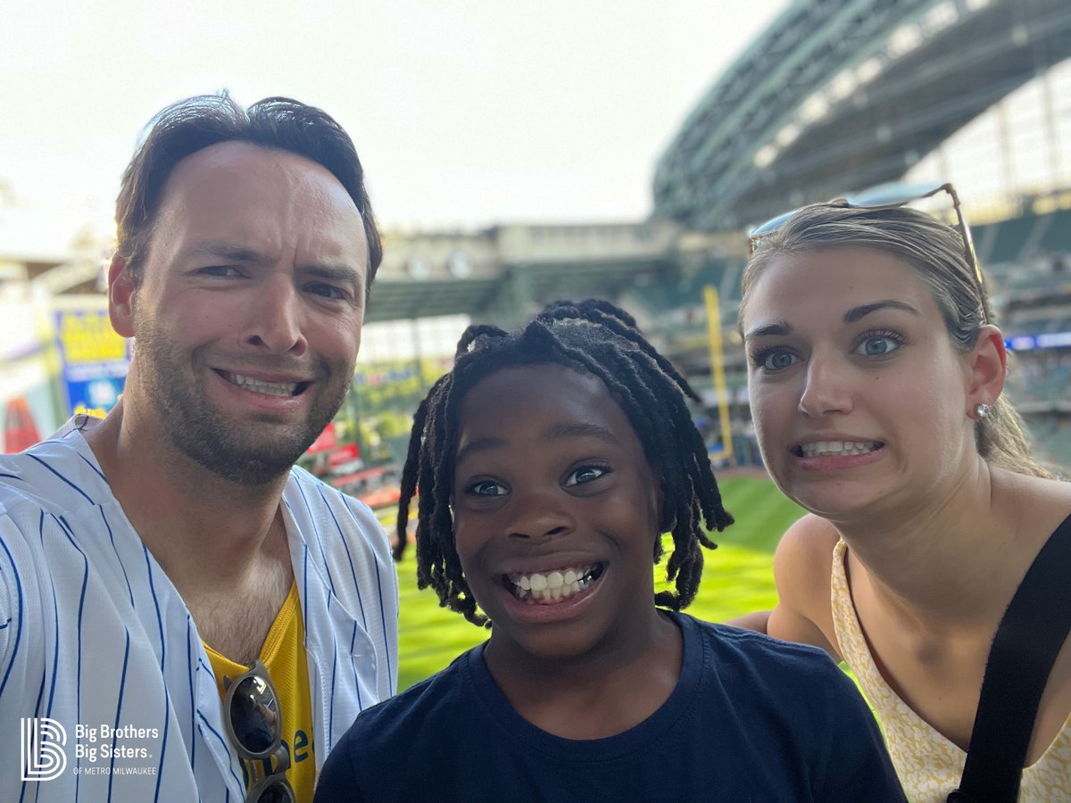 BBBS Milwaukee (@bbbsmilwaukee) on Twitter photo Big Brother Brendan, Big Sister Megan and Little Brother Cortes are a Community-based Couples Match who hit it off almost one year ago!⚾Cortes definitely brings out the silly side of his Big Brother and Sister, no matter the day. Go <a href="/Brewers/">Milwaukee Brewers</a>!👏😎
#BBBSMKE #MatchMoment Big Brother Brendan, Big Sister Megan and Little Brother Cortes are a Community-based Couples Match who hit it off almost one year ago!⚾Cortes definitely brings out the silly side of his Big Brother and Sister, no matter the day. Go <a href="/Brewers/">Milwaukee Brewers</a>!👏😎
#BBBSMKE #MatchMoment