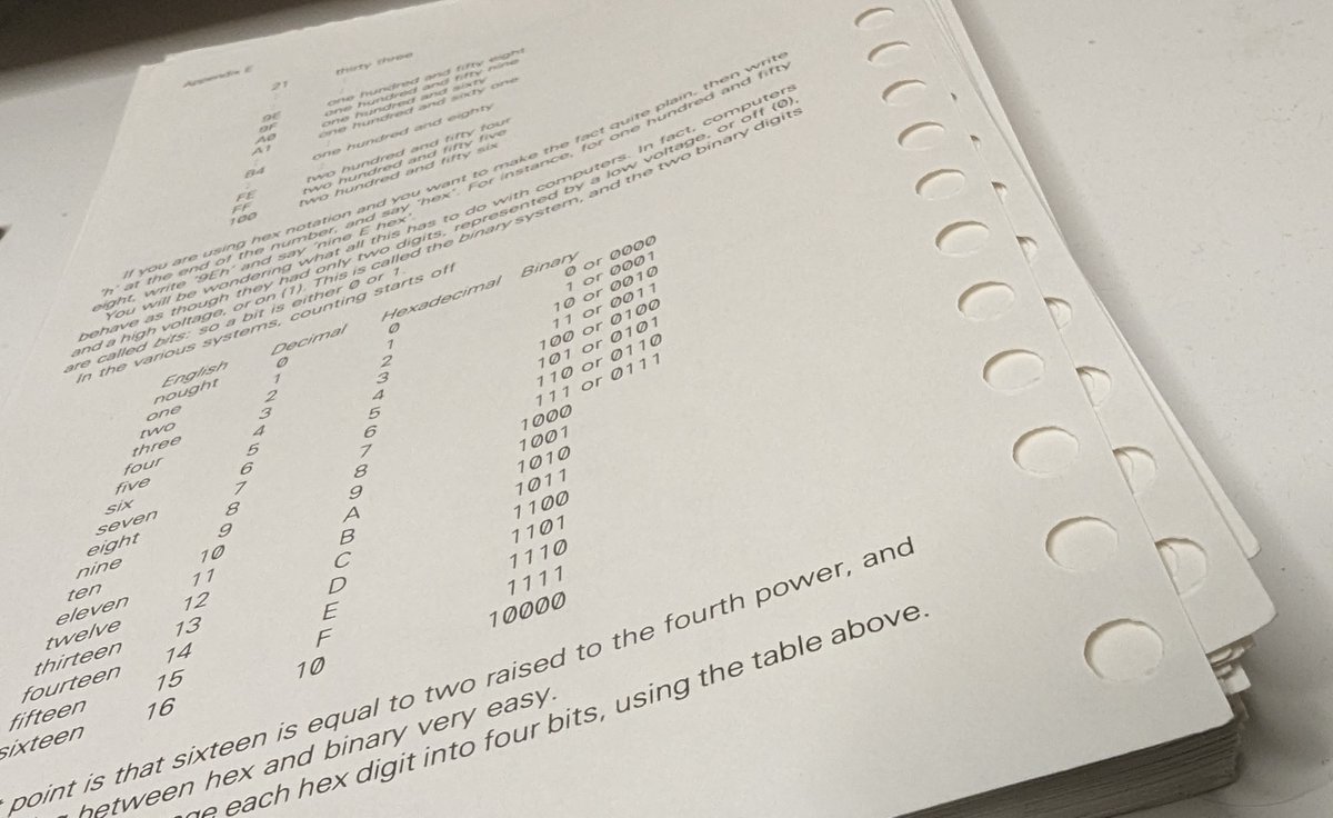 lostretrotapes's tweet photo. Thats 234 pages of the ZX Spectrum BASIC Manual scanned. The ones online are all missing around 20 pages, thanks for the commentors on my video alerting me to it. Now to clean them all up in Photoshop and put it together in InDesign! https://t.co/MXuRiYh9Jc