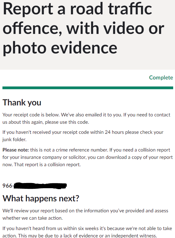 BazK_GoW3's tweet image. Just sumbitted an extreme #closepass, which I have not had in weeks.  However I've just seen this on the Report a road traffic incident site | met.police.uk/ro/report/rti/… , instead of 10 days it's gone down to 7 days.... WTAF