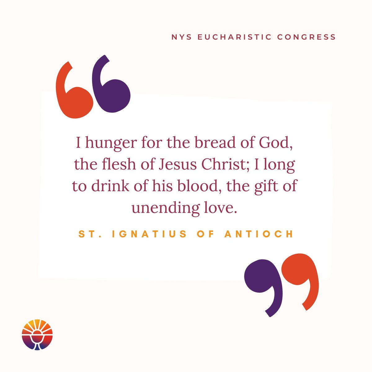 NYSEC2023's tweet photo. #Eucharist #Quotes #NYSEC2023 https://t.co/bwQXIKXqon