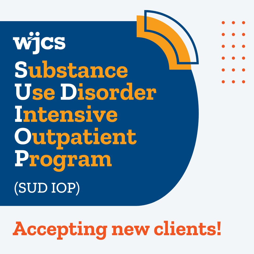 WJCSWestchester's tweet photo. WJCS’s substance & co-occurring #mentalhealth treatment programs are accepting new clients now. Jump start your #recovery with our SUD IOP #treatmentprogram: https://t.co/7cqKkxIEtM #substanceuse #outpatientprogram #addiction #cooccurringdisorders https://t.co/S3vDdOgtfI