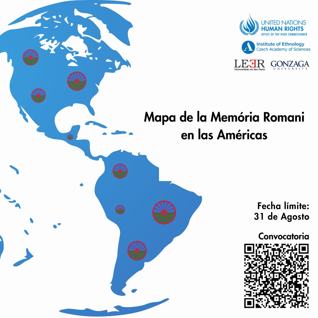 alinemiklos's tweet photo. ¡Convocatoria abierta para participar en la construcción del Mapa de la Memoria Romani en las Américas! Esperamos tu contribución. Para más información, escanea el código QR o visita el enlace https://t.co/cmrUkQfZpB https://t.co/fhjMxC6PtT