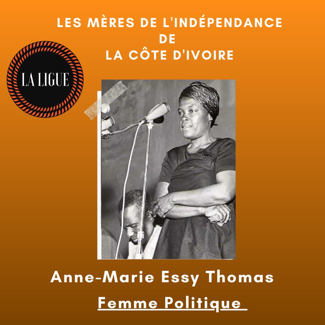 LaLigue225's tweet photo. 63 ans d’indépendance 🇨🇮,nous n’oublions pas cette héroïne!

Anne-Marie Essy Thomas ( Epouse de Louis Raggi ) plus connue sous le nom de Anne Marie raggi.
Connue pour son militantisme politique et associative, https://t.co/1Q79dUpJ85