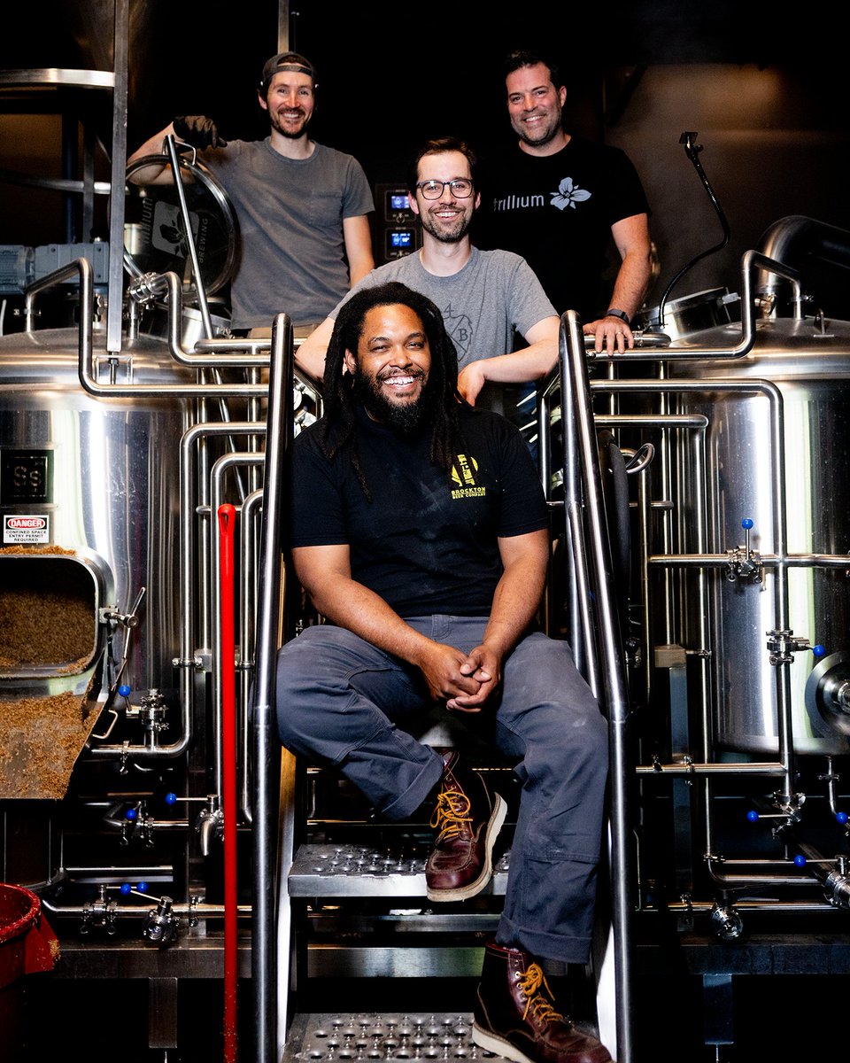 We teamed up w/ @brocktonbeer to brew small batch, rice lager Grains of Change! It offers balanced bitterness &amp; a slight malt sweetness reminiscent of honey with a nuttiness associated with Carolina gold rice. On tap at Trillium Canton w/ add'l locations coming soon. Come try it!