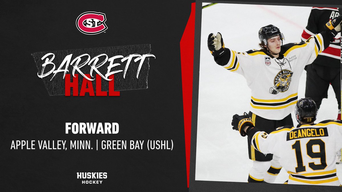 Welcome to #HuskyHockey, <a href="/BarrettHall11/">Barrett Hall</a>! 🙌

👉 6'0" Forward
👉 45 points (17g/28a) with <a href="/GamblersHockey/">Green Bay Gamblers</a> in 2022-23
👉 2022 <a href="/SeattleKraken/">Seattle Kraken</a> 6th round pick

#GoHuskies | #HuskyHockey 🏒