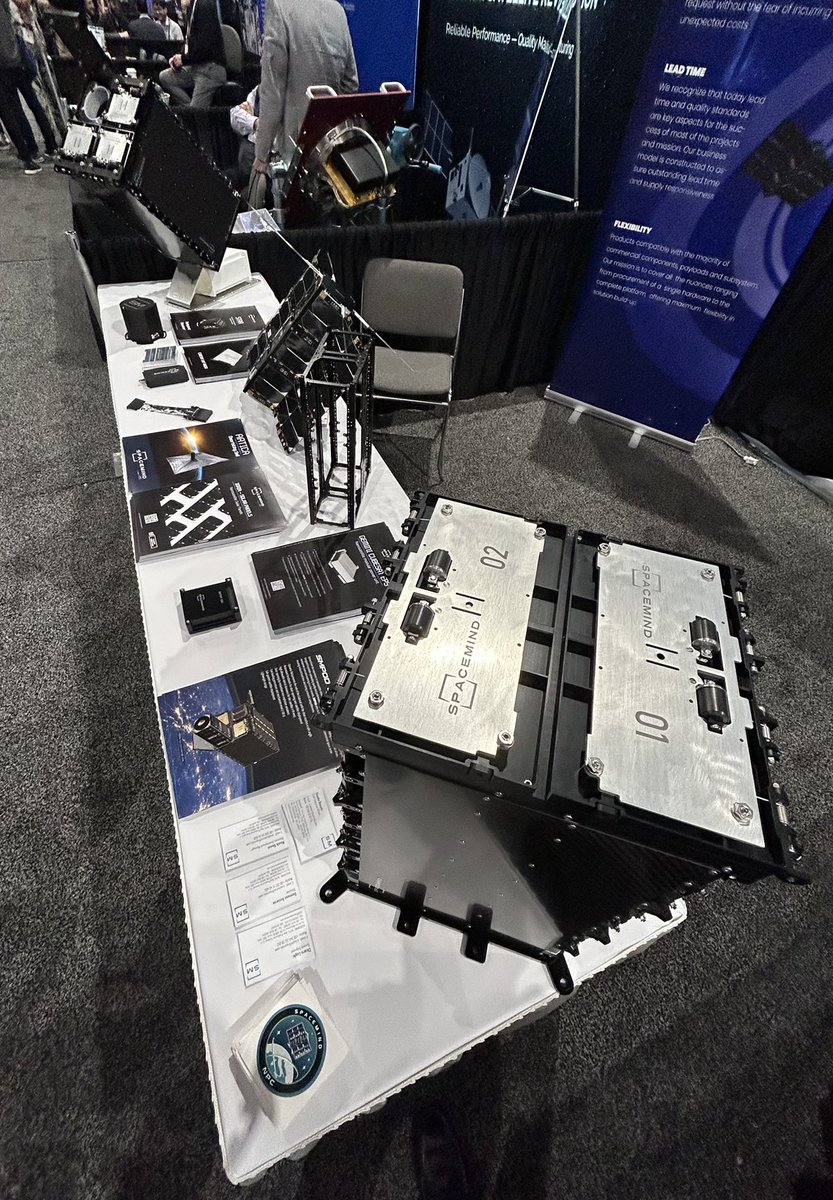 NPC_SPACEMIND (@nspacemind) on Twitter photo Thrilling announcement! NPC Spacemind is at <a href="/SmallSat/">Small Satellite Conference</a> Conference in Utah!
If you’re attending the conference, be sure to swing by Booth 126 to meet our team and learn more about our groundbreaking projects and cutting-edge technologies.🚀#CubeSats Thrilling announcement! NPC Spacemind is at <a href="/SmallSat/">Small Satellite Conference</a> Conference in Utah!
If you’re attending the conference, be sure to swing by Booth 126 to meet our team and learn more about our groundbreaking projects and cutting-edge technologies.🚀#CubeSats