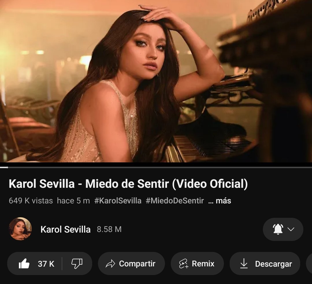 fvriteKarol's tweet photo. A todo esto,
¡Go Stream a #MiedoDeSentir 📢!
Estamos a poco de llegar a las 650k vistas✨.
Link: https://t.co/qTPWNyBH2K https://t.co/OAQBiYwtMz