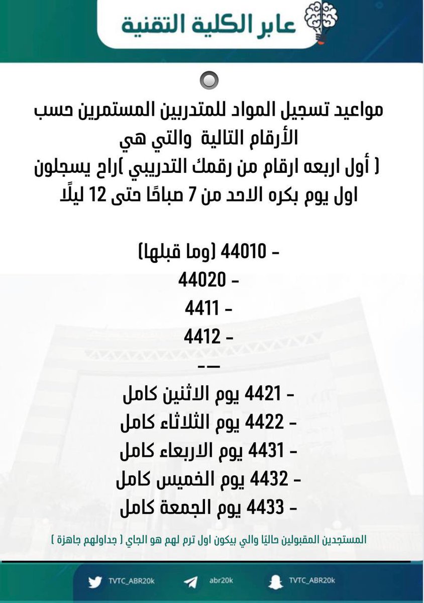 عـٱبر الكلية التقنية💻 tweet media