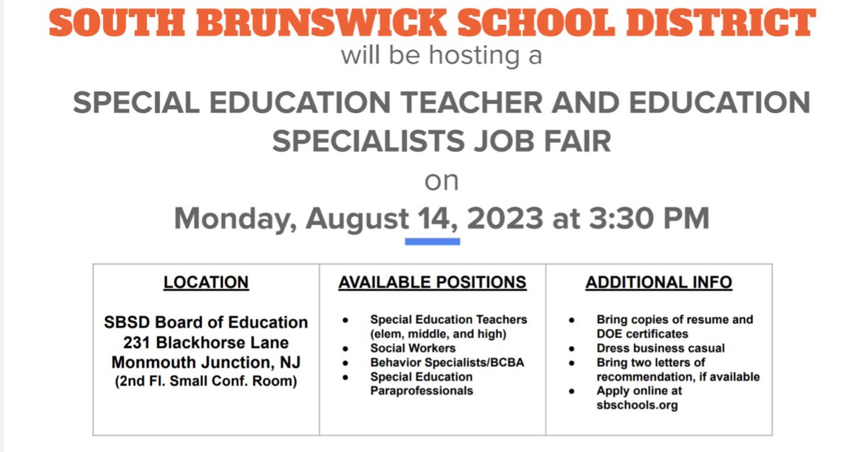 Looking for sp ed teachers, education specialists, and paraprofessionals to join this leadership team! Join us on 8/14/23 at 3:30.

<a href="/SSfeder/">欧洲杯开云体育亚博体育华体会爱游戏乐鱼体育百家乐pc28时时彩广发体育星空体育米兰体育</a> <a href="/noyi/">Dr. Evelyn Mamman (she/her)</a> <a href="/SuzanneLuckBorn/">Suzanne Luck-Born</a> <a href="/faigin_laurie/">Laurie Faigin</a> <a href="/MicheleSMC/">Michele SantaMaria-Collado</a> @MrsTalbot_SB <a href="/Jmccarty2021/">Jackie McCarty, MA, CCC-SLP</a> <a href="/_WrightEmily/">Emily Wright</a>