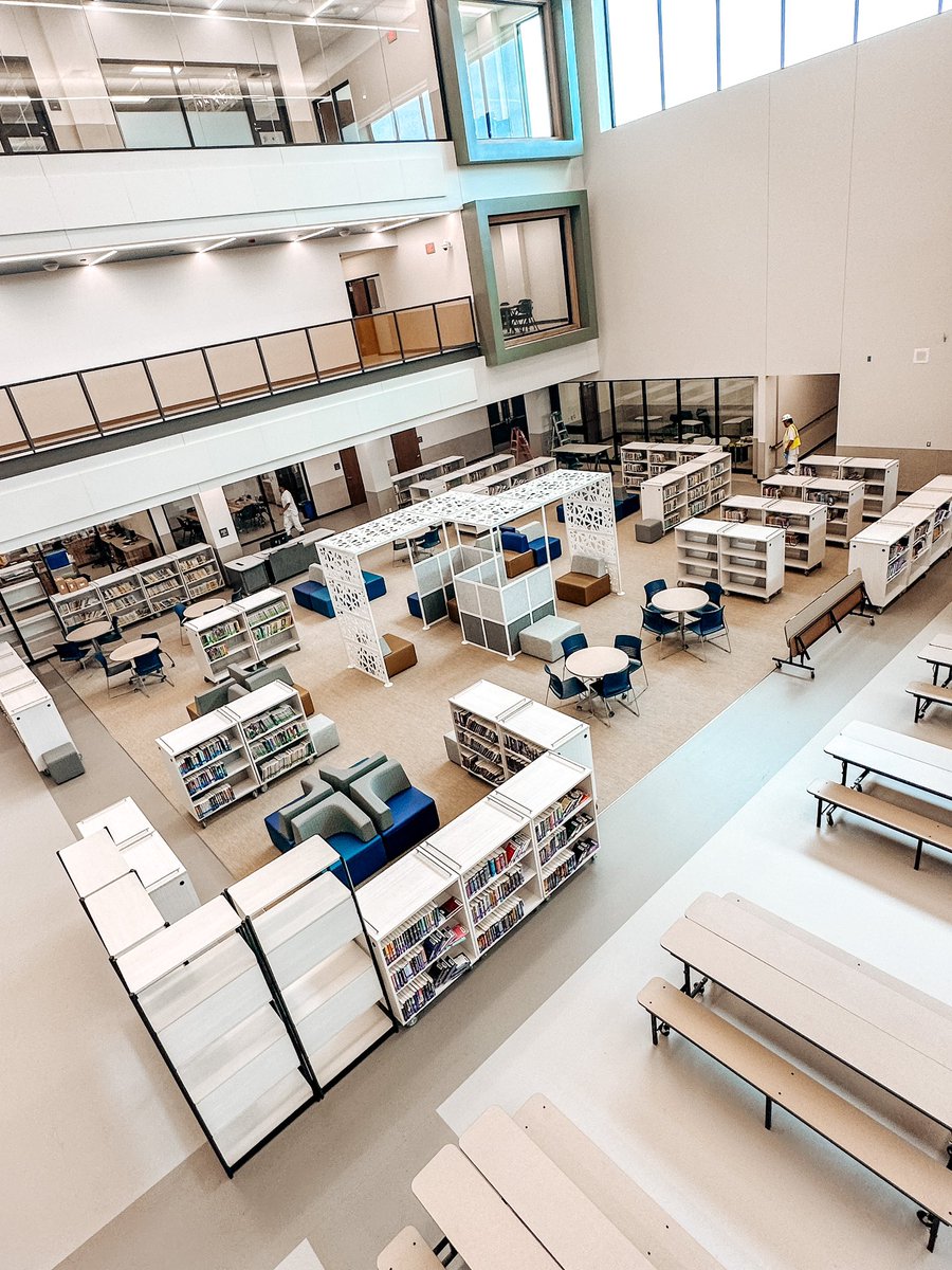 _AmandaButler's tweet image. Y’all!! This library is SO COOL! They are so close to welcoming students. I’m 👏🏼 in 👏🏼 love 👏🏼 and the students will be too! @WeAreWortham @FISD_Libraries @mskdelara #library #libraryspace #elevateFISD