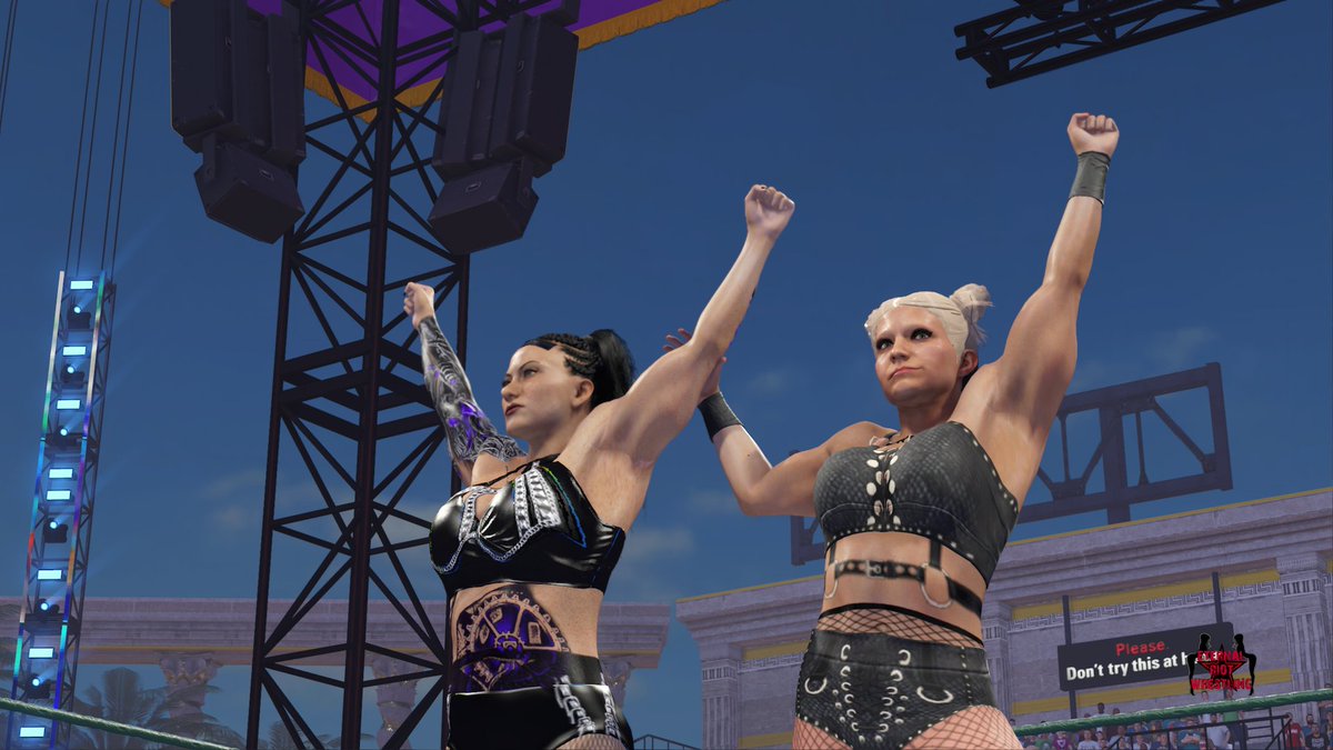 RiotWrestling2K's tweet photo. #AndNew

@kWoFaction capture the ERPW Tag Team titles!

Congratulations to the new champs. 

Catch the rest of Beach Blast live on Twitch

https://t.co/Vmz4Zulz8U

#WWE2K23 https://t.co/SaM5TVubZs