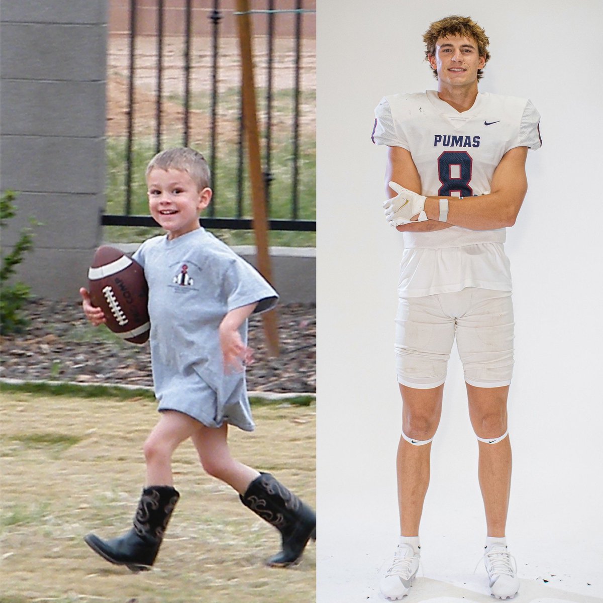 perrypumas's tweet photo. From Youth Sports to Varsity Football as a Perry Puma! #Seniors #Class2024 #Hatch4 #Phelps65 #Pinckard8 #Lee9 https://t.co/S3SZOY7wNR