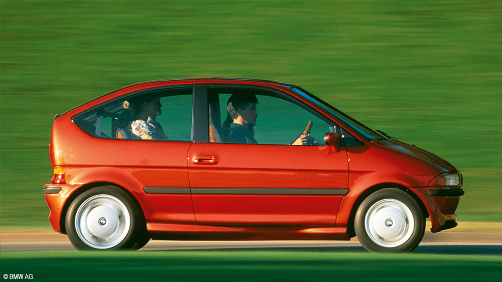 Saving_Volt's tweet photo. Im Jahr 1991 stellte #BMW mit dem E1 auf der IAA in Frankfurt ein voll funktionsfähiges Konzeptfahrzeug mit reinem Elektroantrieb vor. 

Lust auf ein paar Details? Dann hier entlang: https://t.co/TRmw4ovFMv 

#Elektromobilität https://t.co/EpZoiOOfqO