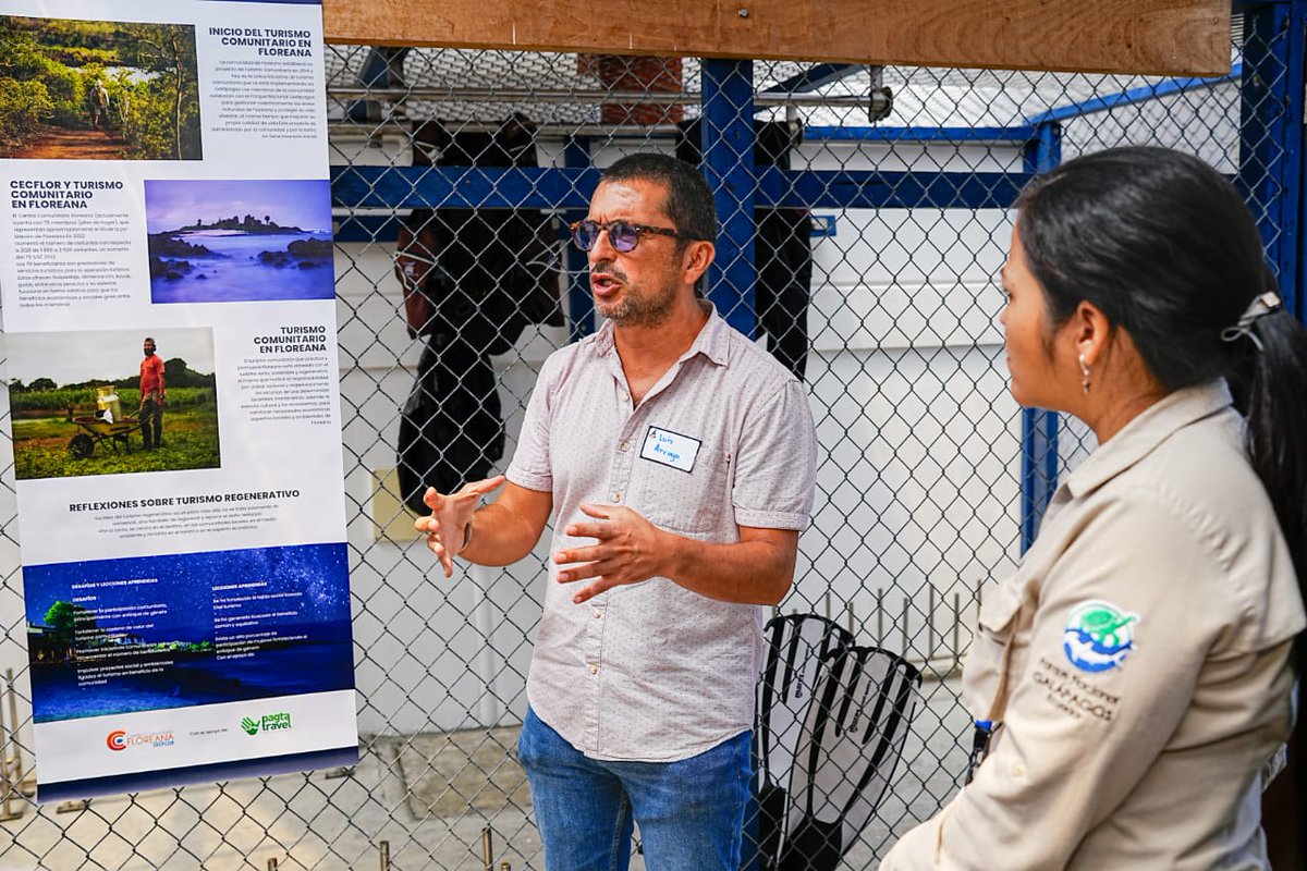 parquegalapagos's tweet photo. El taller sobre turismo regenerativo, que durará 3 días, lo organiza la #DPNG junto a @darwinfound @usfq @CambridgeUniversity y #TalkingTransformation y cuenta con más 60 participantes de diversos ámbitos que intervendrán en paneles, charlas magistrales y salidas de campo. https://t.co/HUxIqAFxEL