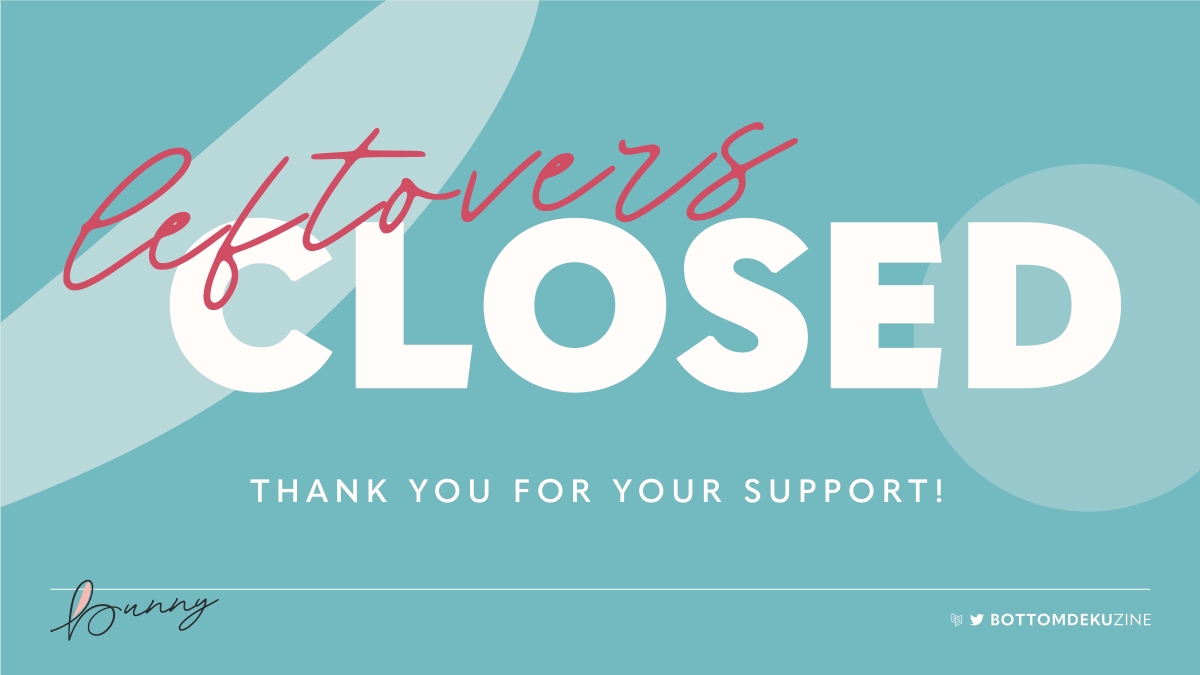 BUNNY: A Bottom Deku Zine 🐰💥- COMPLETE tweet media