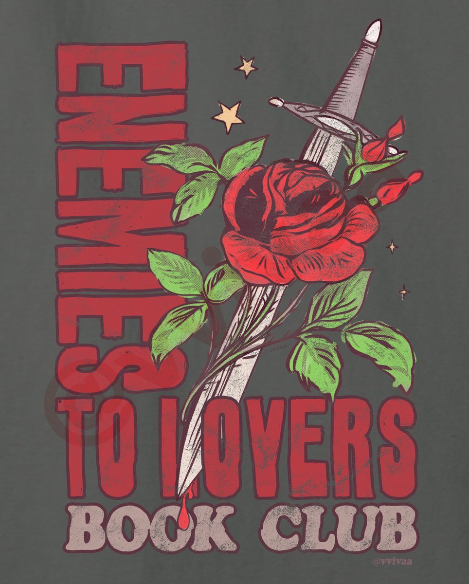 I started this idea of creating an enemies to lovers graphic tee earlier this year and I was never satisfied with what I came up with. I had a free weekend and so I decided to just crank out another concept, I think I finally have something I like? Which color do you prefer?