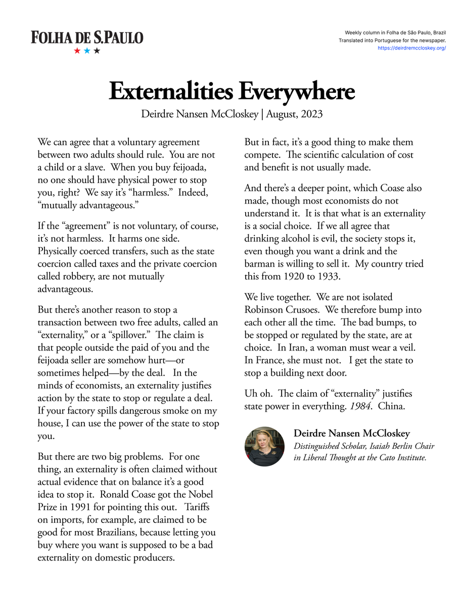 'Uh oh.  The claim of “externality” justifies state power in everything. 1984.  China.' Read my latest column for Folha de S.Paulo here 👇