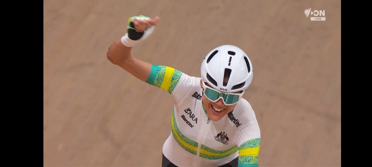 I think lots of people connected with the Aussie racing scene will be stoked for this new world champion! 

A long road back for <a href="/ForsterAlana/">Alana Forster</a> is now paved with rainbows! 

C5 Scratch Race World Champ!