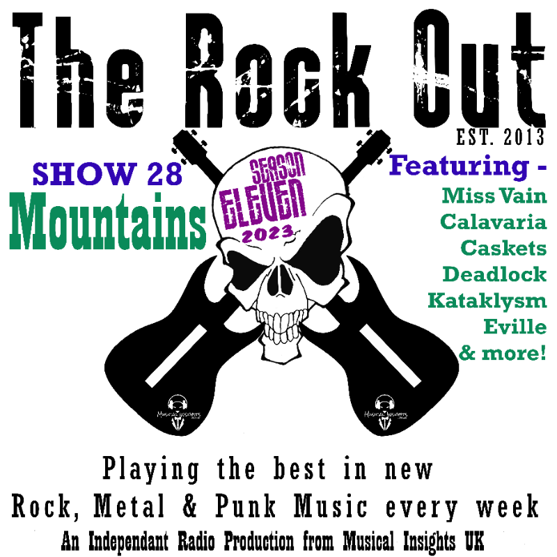 TheRockOutRadio's tweet photo. This week's show E28 will be broadcast on @DoverCR tonight (Wednesday) at 10pm BST
🎵[CLICK THE PIC TO LISTEN]🎵

#NewMusic from @Caskets_band @UKDEADLOCK @kataklysmband #MissVain #Eville #Calavaria &amp; more!

@musicalinsights @radio_mark 
#Rock #Metal #Punk #Metalcore #UK