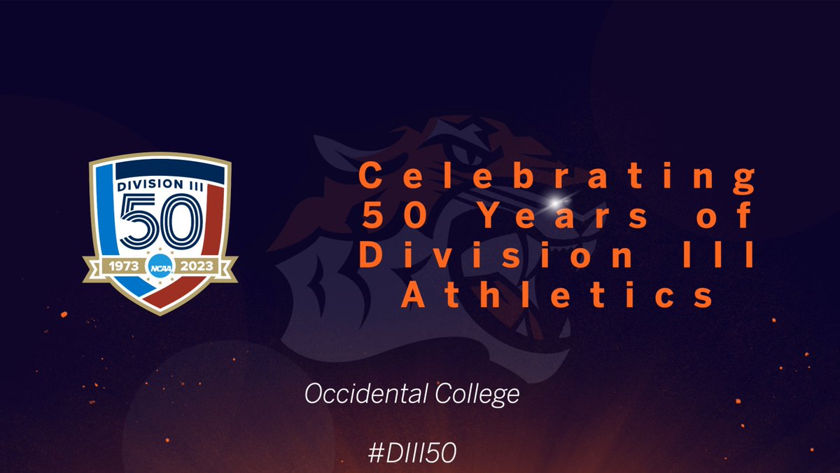 Happy 50th Anniversary, Division III! Celebrating the past. Honoring the present. Looking forward to the future. #DIII50 #OneTigerManyStripes
