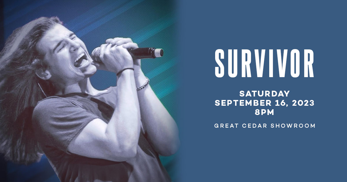 Just announced! See Survivor at the Foxwoods Resort Casino on Saturday, September 16th 🤘 Tickets at survivormusic.com/tour/