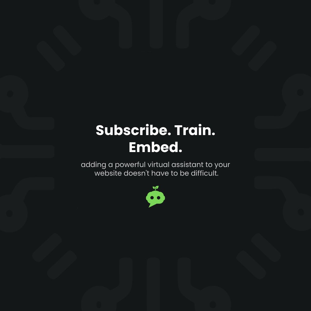 BotSproutTech's tweet image. At BotSprout, we&apos;re all about simplicity. Training your chatbot and embedding it on your website has never been easier. Our user-friendly experience and intuitive UI make the process a breeze. Sign up today for release updates.🌱botsprout.com

#UserFriendly #Chatbot #AI