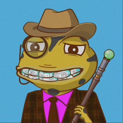 #newPFP <a href="/ThePlagueNFT/">The Plague Of Frogs 🐸</a> founded by <a href="/Pons_ETH/">Pons Asinorum</a> 

Patience is the 🔑 ! 

Watched this OG Gentleman Frog till 5 ETH on the market. 

The perfect IP to build a business / new hero / legend / Peaky Blinder / Clan Leader / OG Frog 🐸🤠

I am getting really close now 🧐

$FRG #RIBBIT RAID