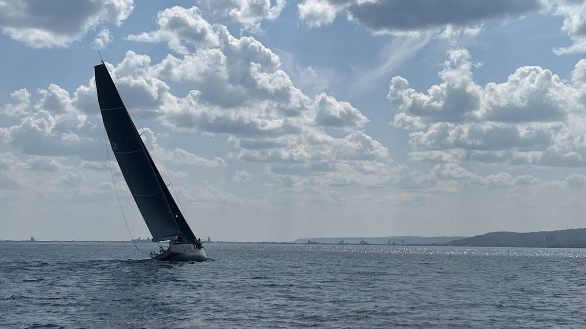 TransSuperior's tweet image. Talisman coming in first to finish MJ Duluth 2023, Trans Superior